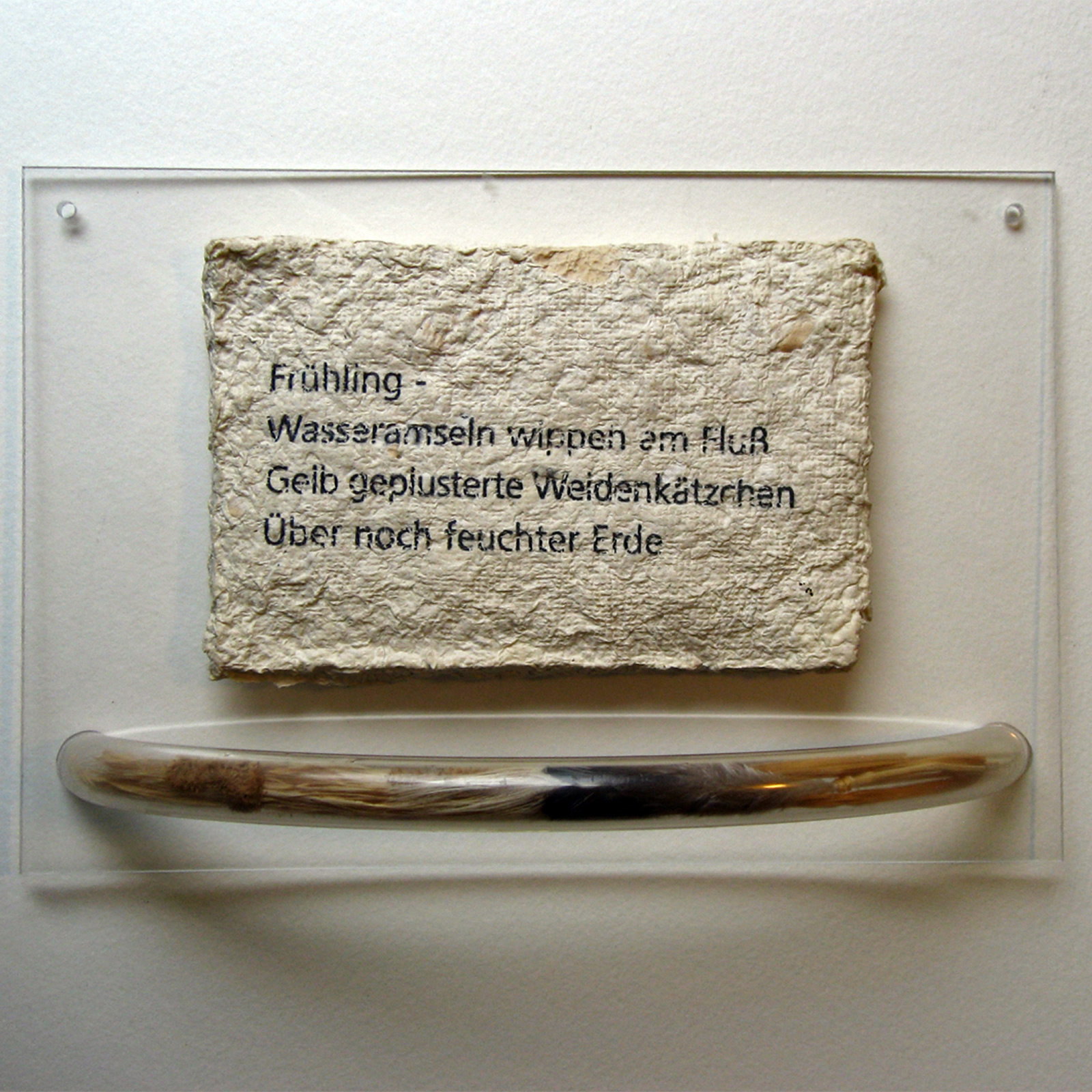 Tage im Frühling: Serie, Plexiglas, handgeschöpftes Papier