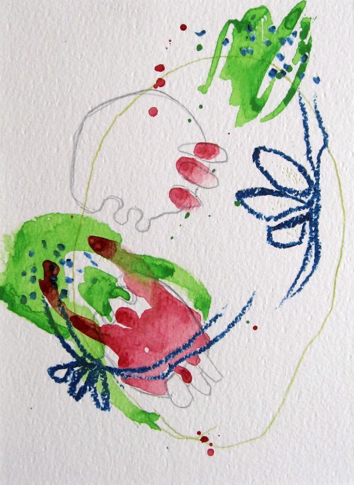 Zeichnung 1 auf Aquarellpapier